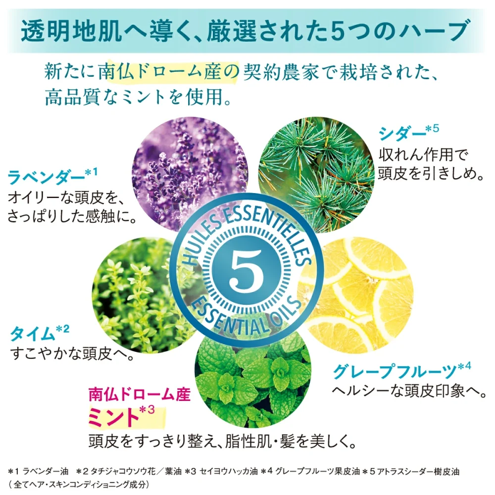 ファイブハーブスピュアフレッシュネスシャンプー画像